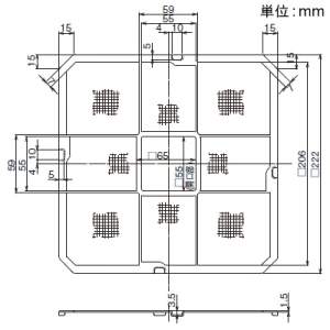 日本キヤリア(東芝) ホコリ取りフィルター ダクト用換気扇Lタイプ用 DVF-G14L・CLタイプ ホコリ取りフィルター ダクト用換気扇Lタイプ用 DVF-G14L・CLタイプ F-14L 画像2