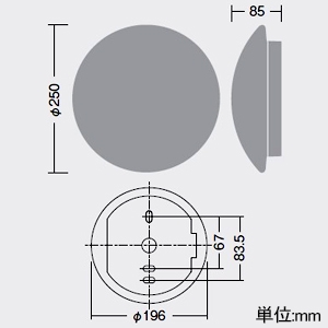 DAIKO LEDシーリングウォールライト 全般拡散 φ250ドーム型 防雨・防湿形 重耐塩仕様 白熱灯60W相当 非調光タイプ 昼白色 LEDシーリングウォールライト 全般拡散 φ250ドーム型 防雨・防湿形 重耐塩仕様 白熱灯60W相当 非調光タイプ 昼白色 LLK-7055WU 画像2