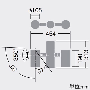 DAIKO ミドルポール型LEDスポットライト 灯具本体 2灯用 防雨・防湿形 重耐塩仕様 地面取付専用(埋込式) CDM-T70W相当 LZ3C 非調光タイプ 100〜242用 白色 配光角18° ミドルポール型LEDスポットライト 灯具本体 2灯用 防雨・防湿形 重耐塩仕様 地面取付専用(埋込式) CDM-T70W相当 LZ3C 非調光タイプ 100〜242用 白色 配光角18° LLP-7116NUM 画像2