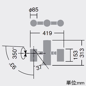 DAIKO ミドルポール型LEDスポットライト 灯具本体 2灯用 防雨・防湿形 重耐塩仕様 地面取付専用(埋込式) φ50 12Vダイクロハロゲン85W形60W相当 LZ1C 非調光タイプ 100〜242用 白色 配光角12° ミドルポール型LEDスポットライト 灯具本体 2灯用 防雨・防湿形 重耐塩仕様 地面取付専用(埋込式) φ50 12Vダイクロハロゲン85W形60W相当 LZ1C 非調光タイプ 100〜242用 白色 配光角12° LLP-7108NUM 画像2