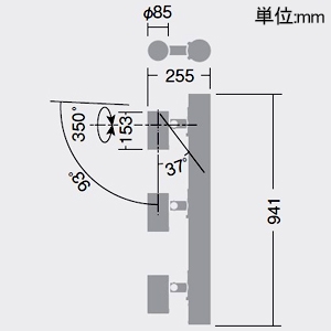 DAIKO ミドルポール型LEDスポットライト 灯具本体 3灯用 防雨・防湿形 重耐塩仕様 地面取付専用(埋込式) φ50 12Vダイクロハロゲン85W形60W相当 LZ1C 非調光タイプ 100〜242用 昼白色 配光角12° ミドルポール型LEDスポットライト 灯具本体 3灯用 防雨・防湿形 重耐塩仕様 地面取付専用(埋込式) φ50 12Vダイクロハロゲン85W形60W相当 LZ1C 非調光タイプ 100〜242用 昼白色 配光角12° LLP-7109WUM 画像2