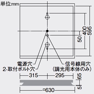 DAIKO LEDベースライト ≪SQUARE BASE LIGHT≫ 本体のみ LEDユニット別売型 埋込形 空調ダクト回避型 ルーバータイプ 4灯ユニットタイプ □600タイプ FHP45W形ユニット×4灯 非調光タイプ 埋込穴600mm LEDベースライト ≪SQUARE BASE LIGHT≫ 本体のみ LEDユニット別売型 埋込形 空調ダクト回避型 ルーバータイプ 4灯ユニットタイプ □600タイプ FHP45W形ユニット×4灯 非調光タイプ 埋込穴600mm LZB-92739XW 画像2