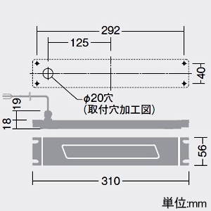 DAIKO LEDベースライト ≪RANGE HOOD LIGHT≫ レンジフード用照明 防雨・防湿・防塵形 電源別売タイプ 白熱灯100W相当 DC24V 電球色(3000K) 配光角35° 電線3m付 LEDベースライト ≪RANGE HOOD LIGHT≫ レンジフード用照明 防雨・防湿・防塵形 電源別売タイプ 白熱灯100W相当 DC24V 電球色(3000K) 配光角35° 電線3m付 LZC-93290YSW 画像2