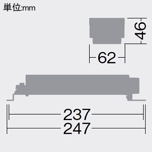 DAIKO 無線調光用電源 LED専用電源 ベースダウンライト3500クラス用 最大延長距離10m 無線調光用電源 LED専用電源 ベースダウンライト3500クラス用 最大延長距離10m LZA-93382 画像2