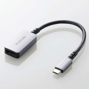 ELECOM 映像変換アダプター TypeC-HDMI ケーブル長0.12m 映像変換アダプター TypeC-HDMI ケーブル長0.12m AD-CHDMIQSSV