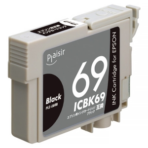 ELECOM 汎用インクカートリッジ 《プレジール》 EPSON用 ICBK69互換 ブラック PLE-E69B