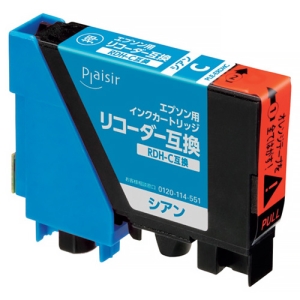 ELECOM 汎用インクカートリッジ 《プレジール》 EPSON用 RDH-C互換 シアン PLE-ERDHC