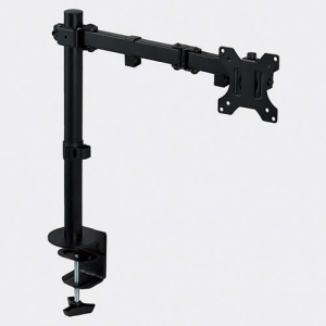 ELECOM ELECOM モニターアーム ディスプレイアーム シングルアーム ロング ブラック DPA-SL03BK