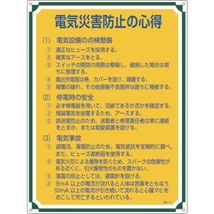 日本緑十字社 カンリ110 電気災害防止の心得 050110