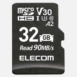 ELECOM ドライブレコーダー用microSDHCメモリーカード 容量32GB Class10・UHS-I・U3・V30・A2対応 MF-DRMR032GU13