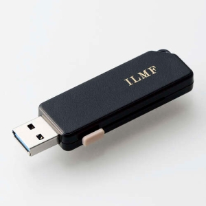 ELECOM スライドシャッター式USBメモリ 《ILMF》 容量32GB TypeAコネクタ USB3.2(Gen1)対応 ブラック MF-ER3032GBK-IL