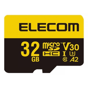 ELECOM microSDHCメモリカード 容量32GB Class10・UHS-I・U3・V30・A2対応 MF-HMS032GU13V3