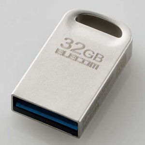 ELECOM 超小型USBメモリ 容量32GB USB3.2対応 MF-SU3A032GSV