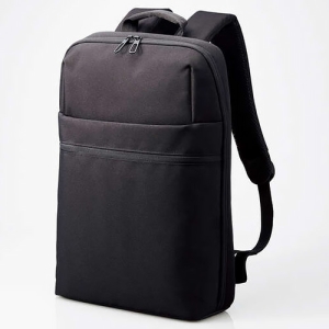 ELECOM バックパック 薄型タイプ 容量12L 15.6インチ対応 撥水加工 BM-BPTHBK