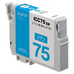 ELECOM 汎用インクカートリッジ 《プレジール》 EPSON用 ICBK75互換 ブラック 汎用インクカートリッジ 《プレジール》 EPSON用 ICBK75互換 ブラック BPL-E75C
