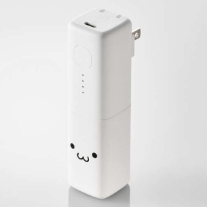 ELECOM モバイルバッテリー AC一体型 容量5000mAh 最大出力20W TypeCポート×1 PD対応 しろちゃん モバイルバッテリー AC一体型 容量5000mAh 最大出力20W TypeCポート×1 PD対応 しろちゃん DE-AC08-5000WF