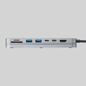 ELECOM 固定用台座付ドッキングステーション TypeCデータポート PD対応 ケーブル長30cm 固定用台座付ドッキングステーション TypeCデータポート PD対応 ケーブル長30cm DST-C20SV 画像2