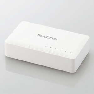 ELECOM スイッチングハブ エントリーモデル 5ポート Giga対応 プラスチック筐体 EHC-G05PA2-W