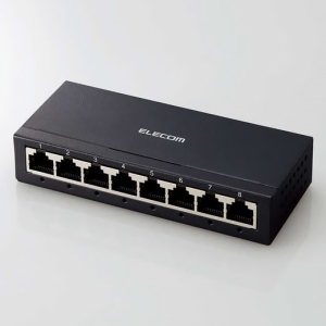 ELECOM スイッチングハブ エントリーモデル 8ポート Giga対応 金属筐体 スイッチングハブ エントリーモデル 8ポート Giga対応 金属筐体 EHC-G08MA-B