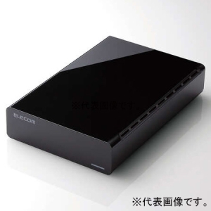 ELECOM 外付けハードディスク 容量2TB USB3.2対応 ELD-HTV020UBK