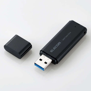 ELECOM 外付けポータブルSSD 容量500GB USB3.2(Gen1)対応 ブラック ESD-EMC0500GBK