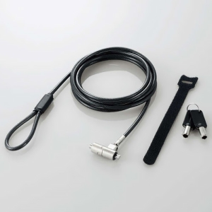 ELECOM 【受注生産品】セキュリティワイヤー シリンダー錠 スロットサイズ(2.5×6mm) 統一キー 【受注生産品】セキュリティワイヤー シリンダー錠 スロットサイズ(2.5×6mm) 統一キー ESL-702S