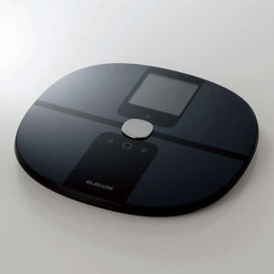 ELECOM 体組成計 《ECLEAR》 計量範囲2.5〜150.0kg Wi-Fi通信機能搭載 ブラック 体組成計 《ECLEAR》 計量範囲2.5〜150.0kg Wi-Fi通信機能搭載 ブラック HCS-WFS03BK