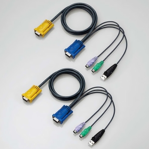 ELECOM KVM切替器 2ポート用 VGA対応 KVM切替器 2ポート用 VGA対応 KVM-NVXSN2 画像3