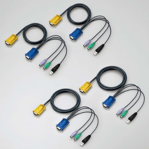 ELECOM KVM切替器 4ポート用 VGA対応 KVM切替器 4ポート用 VGA対応 KVM-NVXSN4 画像3