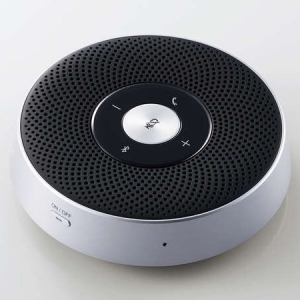 ELECOM 会議用Bluetoothスピーカーフォン ダイナミック密閉型 Bluetooth5.1対応 LBT-SP03BK