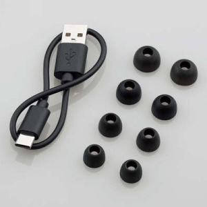 ELECOM 完全ワイヤレスBluetoothヘッドホン ブラック 完全ワイヤレスBluetoothヘッドホン ブラック LBT-TWS12BK 画像2