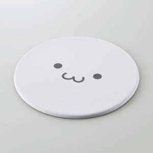 ELECOM しろちゃんマウスパッド グレーフェイス MP-FC01GF