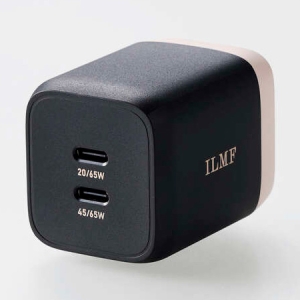 ELECOM ILMF AC充電器 USB充電器 PD対応対応 PPS対応 65W TypeC2ポート スイングプラグ ブラック MPA-ACCP43BK-IL