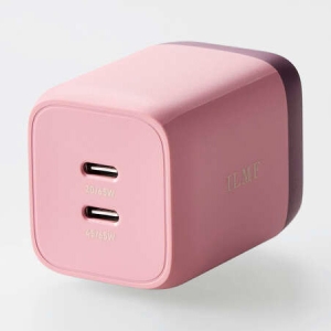 ELECOM ILMF AC充電器 USB充電器 PD対応対応 PPS対応 65W TypeC2ポート スイングプラグ ピンク MPA-ACCP43PN-IL