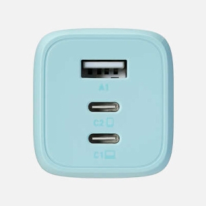 ELECOM AC充電器 USB充電器 PD対応対応 PPS対応 65W TypeC2ポート TypeA1ポート スイングプラグ &me ペールブルー AC充電器 USB充電器 PD対応対応 PPS対応 65W TypeC2ポート TypeA1ポート スイングプラグ &me ペールブルー MPA-ACCP4465BU 画像2
