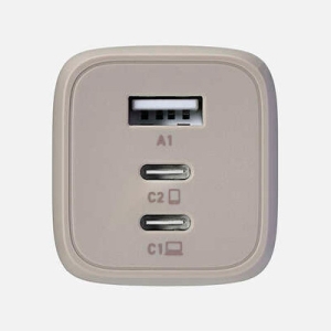 ELECOM AC充電器 USB充電器 PD対応対応 PPS対応 65W TypeC2ポート TypeA1ポート スイングプラグ &me グレージュ AC充電器 USB充電器 PD対応対応 PPS対応 65W TypeC2ポート TypeA1ポート スイングプラグ &me グレージュ MPA-ACCP4465GB 画像2