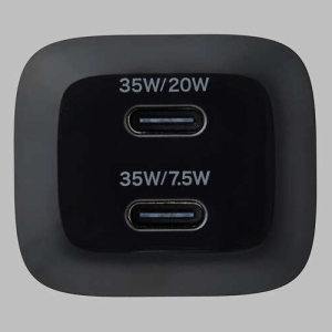 ELECOM AC充電器 USB充電器 USB PD対応 35W TypeC×2 スイングプラグ ブラック AC充電器 USB充電器 USB PD対応 35W TypeC×2 スイングプラグ ブラック MPA-ACCP9335BK 画像2