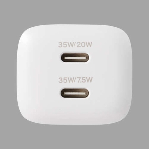 ELECOM AC充電器 USB充電器 USB PD対応 35W TypeC×2 スイングプラグ ホワイト AC充電器 USB充電器 USB PD対応 35W TypeC×2 スイングプラグ ホワイト MPA-ACCP9335WH 画像2