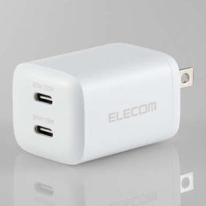 ELECOM AC充電器 最大出力30W TypeC×2ポート PD対応 MPA-ACCP9430WH