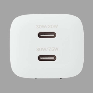ELECOM AC充電器 最大出力30W TypeC×2ポート PD対応 AC充電器 最大出力30W TypeC×2ポート PD対応 MPA-ACCP9430WH 画像2