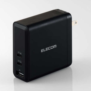 ELECOM AC充電器 最大出力140W TypeC×2ポート+TypeA×1ポート PD対応 MPA-ACCP96140BK