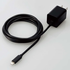 ELECOM AC充電器 Lightningケーブル一体型 最大出力20W PD対応 ブラック MPA-ACLP05BK