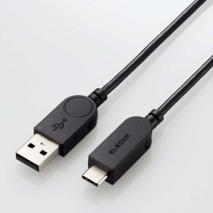 ELECOM TypeA-TypeCケーブル スイング式 長さ1.2m MPA-ACSW12BK