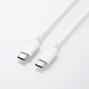 ELECOM USB2.0ケーブル TypeC-TypeC 最大100W・PD対応 長さ0.5m ホワイト MPA-CC5P05WH