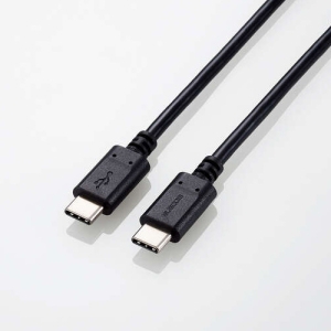 ELECOM USB2.0ケーブル TypeC-TypeC 最大100W・PD対応 長さ1.0m ブラック MPA-CC5P10BK