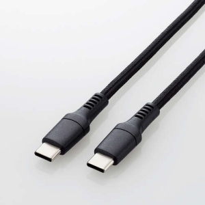 ELECOM USB2.0ケーブル 高耐久タイプ TypeC-TypeC 最大100W対応 長さ0.5m ブラック USB2.0ケーブル 高耐久タイプ TypeC-TypeC 最大100W対応 長さ0.5m ブラック MPA-CC5PS05BK