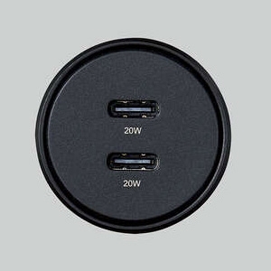 ELECOM シガーチャージャー TypeC×2ポート 合計最大出力40W シガーチャージャー TypeC×2ポート 合計最大出力40W MPA-CCPD09BK 画像2