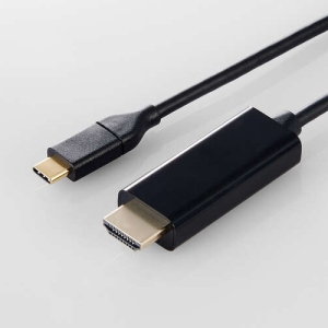 ELECOM 映像変換ケーブル TypeC-HDMI 60Hz対応 長さ2.0m 映像変換ケーブル TypeC-HDMI 60Hz対応 長さ2.0m MPA-CHDMI20BK2