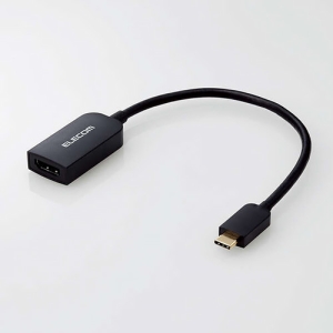 ELECOM 映像変換アダプタ TypeC-HDMI 60Hz対応 長さ0.15m 映像変換アダプタ TypeC-HDMI 60Hz対応 長さ0.15m MPA-CHDMIQBK2