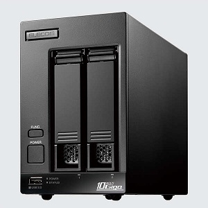 ELECOM WSIoT2022forStorage Standard搭載NAS デスクトップ型 2TB 2ベイタイプ NSB-72D02TS22